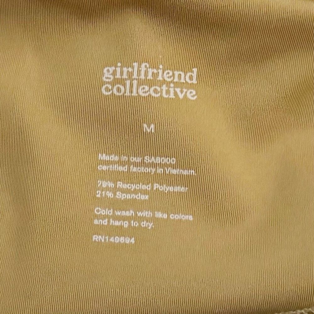GIRLFRIEND COLLECTIVE | Camel Tan Bicycle Shorts Stretch High Rise | Medium - Picture 5 of 6